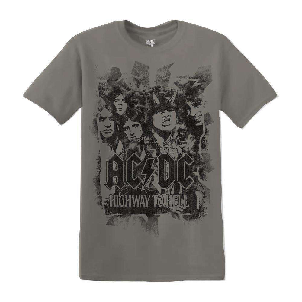 Acdc Highway To Hell Mono Unisex Pigment Dye T Shirt